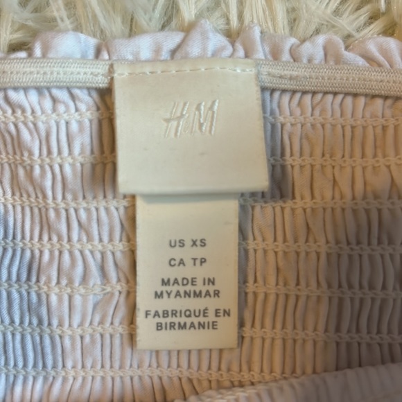 White tube top with stretchy fabric - Picture 2 of 2